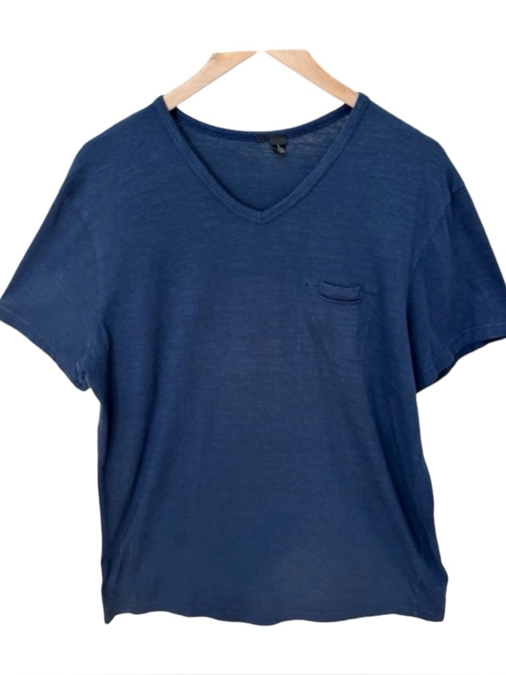 JOE’S JEANS Men’s Short Sleeve V-Neck T-Shirt Blue Size Large